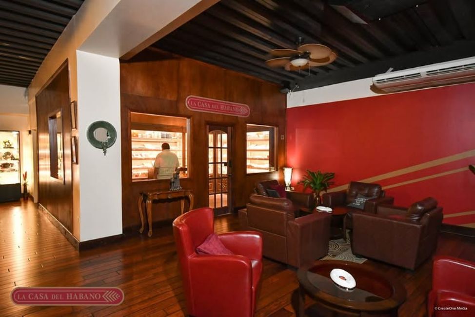 Interior of La Casa del Habano St. Kitts at Port Zante